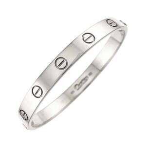 Cartier Love Bracelet #16 18K WG White Gold 750 Bangle